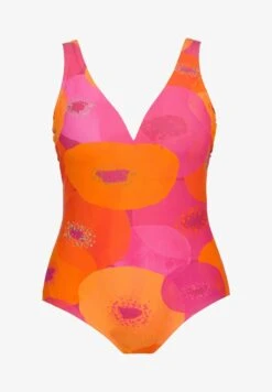 Ulla Popken Badeanzug - Dark Azalea Multi -Ulla Popken 7d7a1f2282d740a999323dbf70a578d9