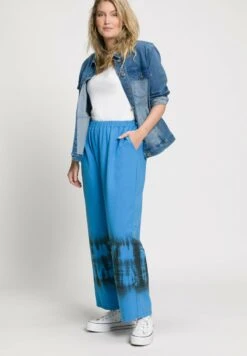 Ulla Popken Schlupf Batiksaum Elastikbund - Stoffhose - Poolblau -Ulla Popken 7e972b156b144b25b1f6c97963e13069 1