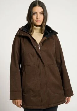 Ulla Popken HYPRAR VOERING OPSTAANDE KRAAG CA - Parka - Dennenbruin