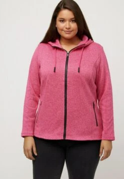 Ulla Popken Strickjacke - Rosarot