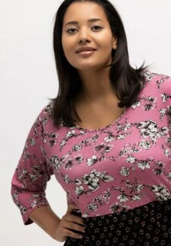 Ulla Popken Strickkleid - Black Multi -Ulla Popken 7fe15977c9b44f3caf22dfb369f47377