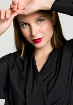 Ulla Popken LANGE MOUWEN - Bluse - Zwart -Ulla Popken 8062bbf14ff244959c012834f3c8e129