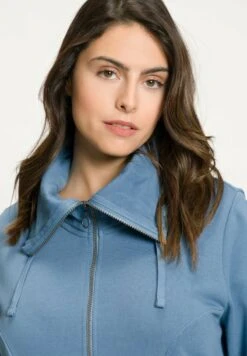 Ulla Popken Sweatjacke - Petrolblau -Ulla Popken 80bba2f9819340d28212a8e40667c03c