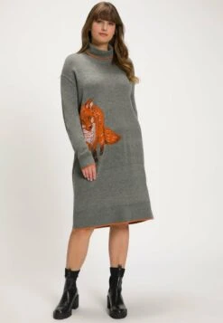 Ulla Popken Strickkleid - Grau Melange -Ulla Popken 81e9332d858d4aa99e9d3a8ef3613056 1