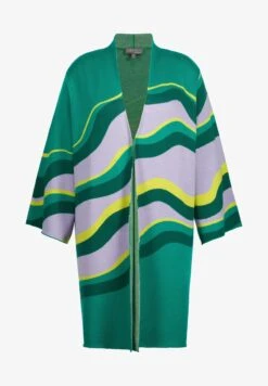 Ulla Popken Strickjacke - Bottle Green Multi -Ulla Popken 82a69d5332fd4a1f90f52ed8519e2966