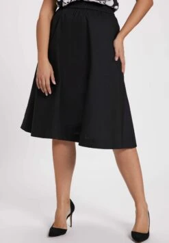 Ulla Popken A-Linien-Rock - Black