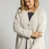 Ulla Popken Strickjacke - Mildes Taupe