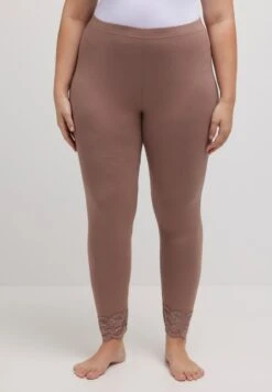 Ulla Popken SAUM - Leggings - Hosen - Taupe -Ulla Popken 84ed0c1b68e947c0862a34805bca0d98 1