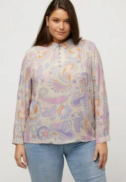 Ulla Popken MANCHES LONGUES - Bluse - Jaune Maïs