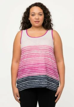 Ulla Popken RAYURES BATIK DÉCOLLETÉ RON - Top - Orchidée -Ulla Popken 86d878cefdba421a9c9a987742ff4aa7 1