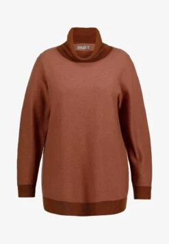 Ulla Popken LANGARM - Sweatshirt - Ziegelbraun -Ulla Popken 8779b2b377bf43b1b1986b34b58a4d13