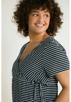 Ulla Popken BELLIEVA - T-Shirt Print - Marine -Ulla Popken 87a6fd529546463d99f65d75a16c7a80