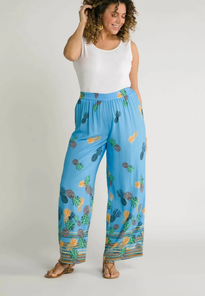 Ulla Popken Stoffhose - Helles Azurblau 4 Ulla Popken Stoffhose - Helles Azurblau – Bild 2