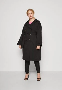 Ulla Popken Trenchcoat - Noir -Ulla Popken 89ac0680c95844e0888b0086974bcf5c