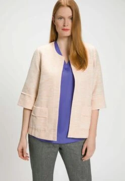 Ulla Popken GEMELEERDEN - Leichte Jacke - Papaya