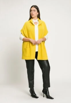 Ulla Popken Strickjacke - Senfgrün -Ulla Popken 8b21d7c7be1a4cd9ba85fc042299ec51