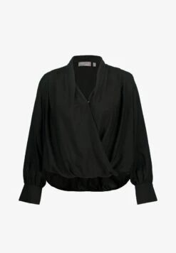 Ulla Popken LANGE MOUWEN - Bluse - Zwart -Ulla Popken 8b67257d8f9441a191e0de7d40b53a52