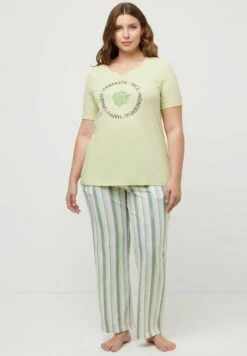 Ulla Popken SET - Nachtwäsche Set - Light Sage