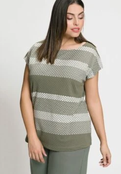 Ulla Popken T-Shirt Print - Sage -Ulla Popken 8d2749efdd3644a1ba8b25e64b75d4ca 1