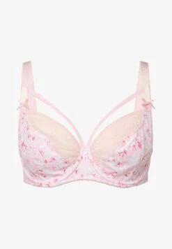 Ulla Popken ROSE PRINT STRAPPY - Bügel BH - Baby Pink -Ulla Popken 8ea267f934de41ceac22749a05715fec