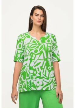 Ulla Popken MANCHES COURTES - Bluse - Vert Pomme