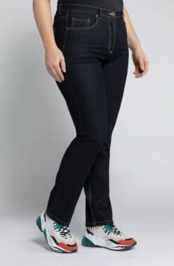 Ulla Popken Jeans Straight Leg - Dark Blue Denim -Ulla Popken 8f86d7a54ee943ff85bba2534ec43669
