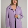 Ulla Popken Kurzmantel - Lavande Clair -Ulla Popken 90cd52b3148a4bb2bf25c5133389083b