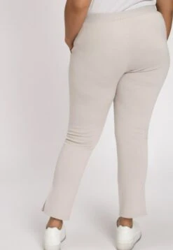 Ulla Popken INTÉRIEUR DOUX ET TAILLE ÉLASTIQUE - Jogginghose - Gris Beige -Ulla Popken 90d0f12cf654427299dd811afb661fbd