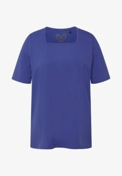 Ulla Popken CARREE AUSSCHNITT HALBARM - T-Shirt Basic - Blue Purple -Ulla Popken 9102107f5ffb49e5adbe0c48f44b532f