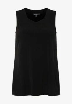 Ulla Popken SWEETHEART NECKLINE - Top - Black -Ulla Popken 91c2b5f303f440ca9fcdf296b3d95018