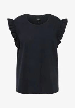 Ulla Popken DÉCOLLETÉ ROND ET VOLANTS - T-Shirt Print - Marine -Ulla Popken 91d20e517df043b9846e7bc352f60ffa