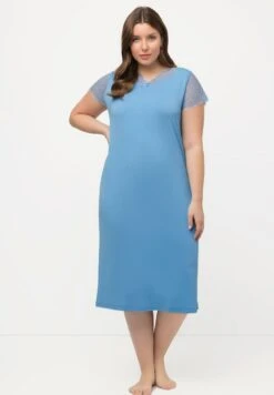 Ulla Popken Nachthemd - Lichtblauw -Ulla Popken 91eca6708acf4e23b7ac897f2618a74e 1