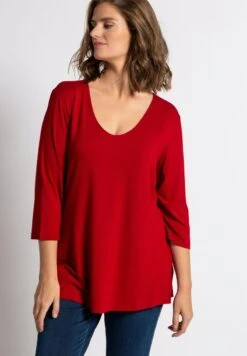 Ulla Popken Langarmshirt - Rio Rot