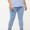 Ulla Popken Leggings - Hosen - Sky Blue