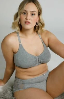 Ulla Popken Y-STRAP - Bustier - Gris Clair Chiné -Ulla Popken 930db86139384c7c93d001ee7a65b9be