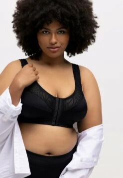 Ulla Popken COMFORT KELLY, ZONDER BEUGELS, SLUITING VOOR - Bustier - Zwart -Ulla Popken 932d1385615f42f9961a3a07ff6fe101