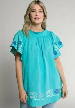 Ulla Popken Tunika - Tiefes Aqua