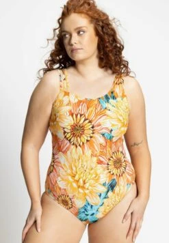 Ulla Popken BLÜTEN SOFTCUPS 3ER-TRÄGER - Badeanzug - Gelb 13 Ulla Popken BLÜTEN SOFTCUPS 3ER-TRÄGER - Badeanzug - Gelb -Ulla Popken 9460985edd6a4d2899bc90268b505935 1