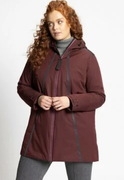 Ulla Popken Parka - Rouge Vin -Ulla Popken 94f8476ca79f42f9bd6a7d71af899266