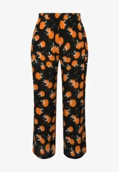 Ulla Popken PALAZZO AVEC TAILLE ÉLASTIQUE - Stoffhose - Noir -Ulla Popken 94fa5edd3243437b96d136e93d7f6ed8