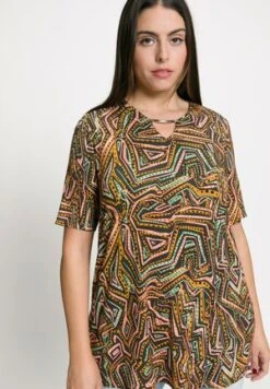 Ulla Popken T-Shirt Print - Dunkelbraun -Ulla Popken 951040fdfa3f48b59006ced6d5fcf9f3