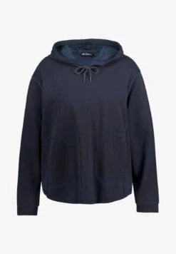 Ulla Popken LANGARM KAPUZEN - Kapuzenpullover - Marine -Ulla Popken 95b0f62aaf834b98ab57074dd296906b