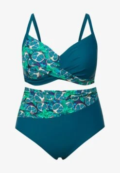 Ulla Popken Bikini - Petrol -Ulla Popken 95c47127230c4b93ad67e3bf2748bd04