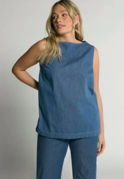 Ulla Popken Bluse - Blue Denim
