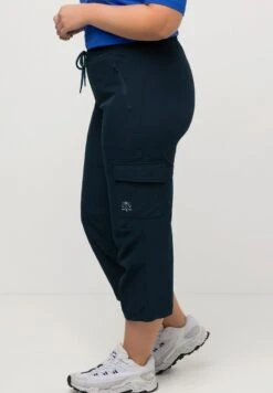 Ulla Popken 7/8- WASSERABWEISEND, ELASTIKBUND, REFLEKTOR - Jogginghose - Marine -Ulla Popken 98448edd6e7345d4a488f03ea16c18c4