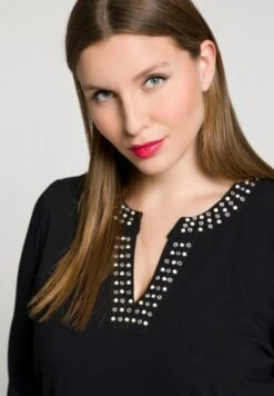 Ulla Popken Langarmshirt - Noir -Ulla Popken 984fb1b8568746218d1c2c305a74ed4c