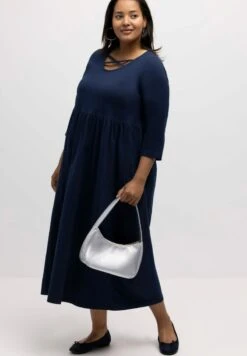 Ulla Popken Jerseykleid - Navy -Ulla Popken 98b510f9fd9f41ee8804af53bf767568