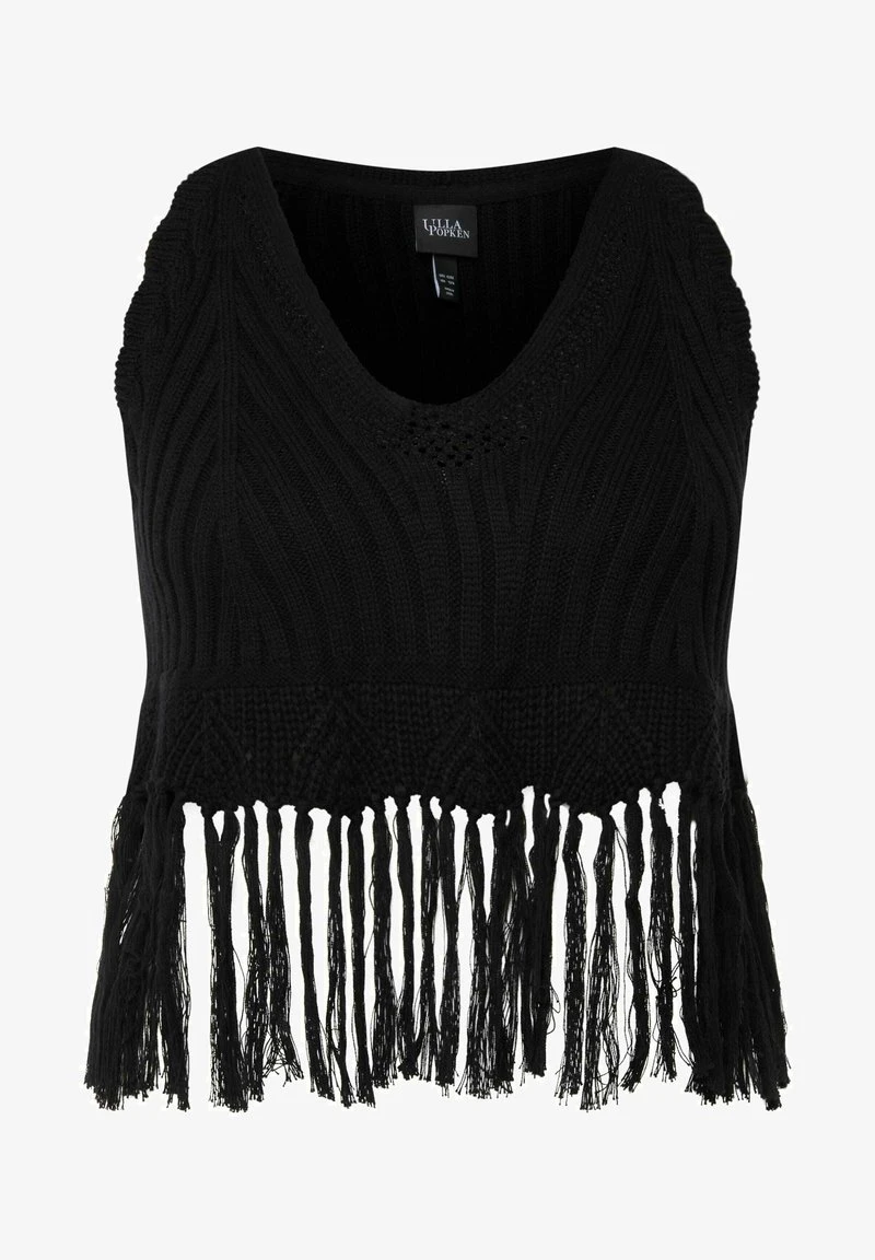 Ulla Popken FRINGED - Top - Black 7 Ulla Popken FRINGED - Top - Black – Bild 5