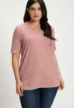 Ulla Popken GEOMETRY PRINT - Poloshirt - Schneeweiß -Ulla Popken 9a20c0eba0a04b4eaac1907332d6aa1c