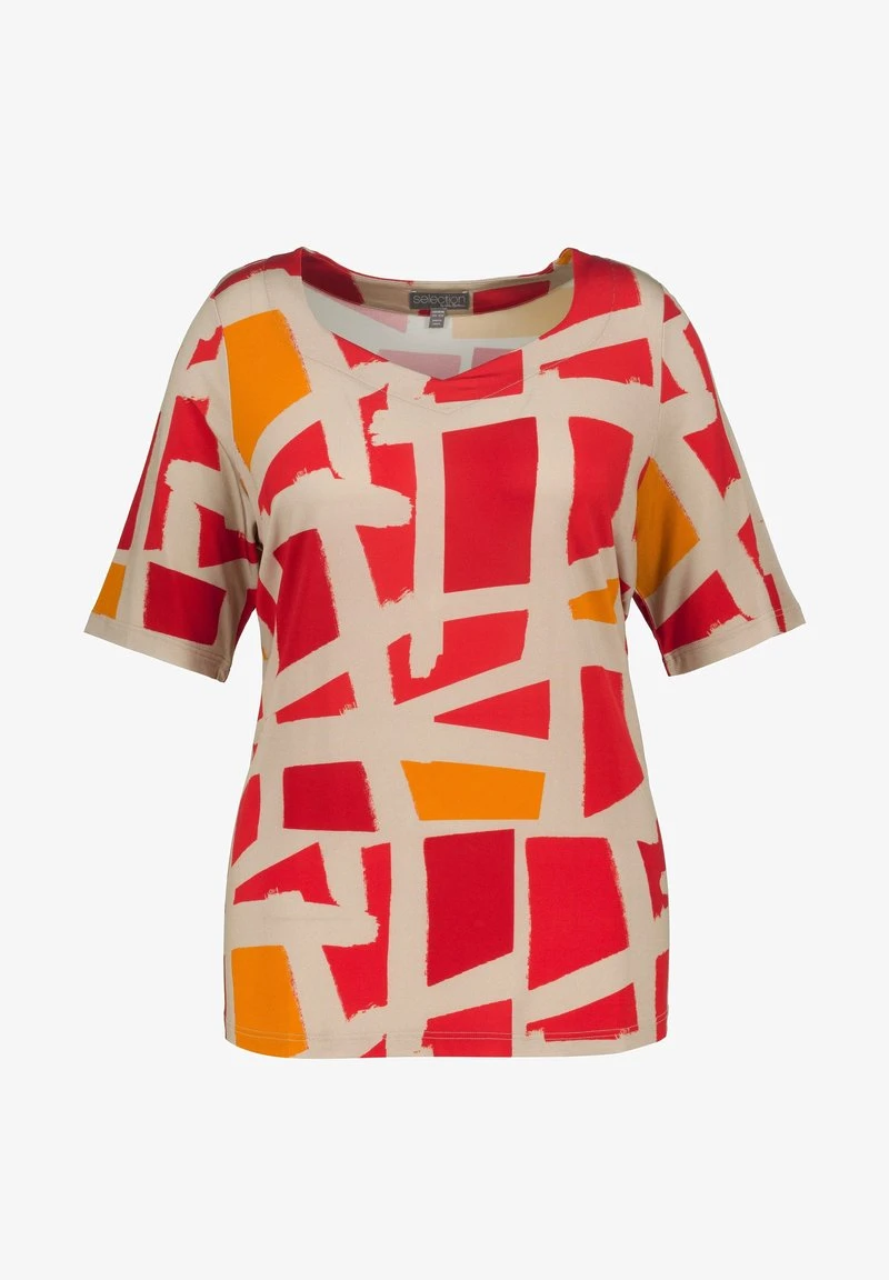 Ulla Popken T-Shirt Print - Sand 8 Ulla Popken T-Shirt Print - Sand – Bild 6